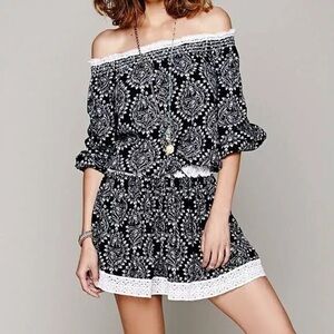 Off shoulder free people tunic top shirt